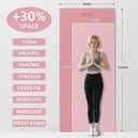 Extra Long & Wide Yoga Mat for Tall Men & Women,76''x32.6''x7mm - High Density TPE Non-Slip Both Sides, Lightweight 1.1kg with Superior Cushioning for gymnastics, Pilates, Home, Workout