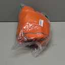 SUNFURA Dog Coat, Warm Dog Coat XXL Puffer Jacket with Harness Hole, Reflective Pet Snow Jacket Turtleneck Fleece Vest for Weimaraner, Labrador, Golden Retriever, Orange 2XL