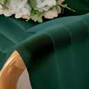 Lecloud Hunter Green Sheer Curtains 54 Inch Length 2 Panels, Voile Light Filtering Curtains with Rod Pocket, Transparent Tulle Drapes for Bedroom Laundry, Each Panel 42 X 54 Inch