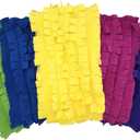 Xanitize Fleece XL Sweeper Mop Refills for Swiffer X-Large - Reusable, Dry Duster, for Hardwoods, Laminates - 5-Pack Rainbow II (Purple, Yellow, Blue, Pink, Lt. Green)