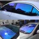 Chameleon Window Tint Film for Cars, Car Window Tint Dark Blue Solar Protection Film Scratch Resistant 65% VLT Windshield Sun Shade Heat & UV Block, 29.52in x 9.84ft
