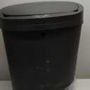 BestOffice Black Plastic Touch Free High-Capacity Garbage Can with Lid, 49L/13G, Rectangular, Quiet Close, Kitchen, Bedroom, Bathroom, Office