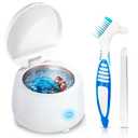Hiwill Ultrasonic Cleaner Retainer Cleaning Machine - 43kHz Portable Ultra Sonic Dental Professional Mouth Guard,Aligner,Denture,Toothbrush Head,Jewelry for Home or Travel (Standard)