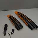 Free-fly Adjustable Road Mountain Bike Bicycle Cycling Tire Front/Rear Mud Guards Mudguard Fenders Set (Orange)