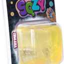 SQZY Light Up Squishy Gel Gems Fidget Toy – Solid Gel Stress Relief Toy for Kids & Adults, Sensory Play, Multiple Shapes (Cube) - Assorted Colors, 