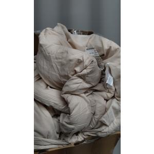 Bedsure King Size Comforter Set Beige - Bed in a Bag Bedding Set 7 Pieces, GentleSoft Pintuck Bed Set Gift for Family, Pinch Pleat Beige Comforter with Sheets, Pillowcases & Shams