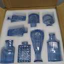 16pcs Glass Bud Vase Set, Small Blue Flower Vases for Centerpieces in Bulk, Mini Vintage Vase for Wedding, Home Decor, Table Decoration