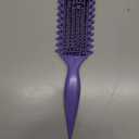 Curly Hair Brush Defining, Vented Curl Defining Brush for Effortlessly Detangling Shaping and Styling Women's Men's Curls on All Wet or Dry Hair Types, Reduces Frizz (Purple)