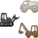 Ajqiomh Construction Trio Nursery Wall Decor Wooden Construction Vehicles Decor Kids Room Wall Decor Kids Room Decor Nursery Playroom Wall Decor for Boys