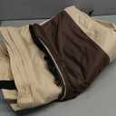 Vailge Waterproof Patio Chaise Lounge Cover, 600D Heavy Duty Outdoor Lounge Chair Covers,UV Resistant Patio Furniture Covers, Large, Beige & Brown