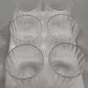 Glasseam Hurricane Glass Candle Holders: 6 Pcs Clear Candle Holders for Pillar Candles Ribbed Modern Candle Holder Decorative Cylinder Vases for Centerpiece Wedding Table Decoration 5.91 (D3.3'' x H5.9'')