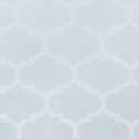 Exclusive Home Montague Trellis Total Blackout Roman Shade, 34"x64", Silver