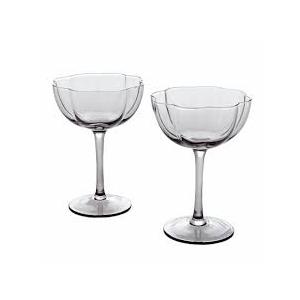 Gallery Tabletops  2 Piece Gray Couple Glass Set