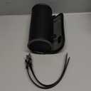 evomosa Motorcycle Fork Bag PU Leather Bike Handlebar Tool Bag Sissy Bar Roll Storage Bag - Small (Black)