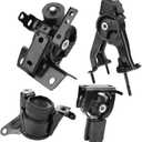 JDMON 4Pcs Engine Motor & Transmission Mount Kit Replacement for 2005-2010 Scion TC 2.4L Automatic Trans Compatible with A62033, A4219, A62037HY, A72010, A72012