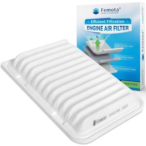 CA10190 Engine Air Filter, Pre-oiled, Longer Lifespan, for Toyota Corolla/Matrix/Yaris, Scion iM/xD, Pontiac Vibe, OE #: 17801-YZZ05,17801-0D060, 88975792.