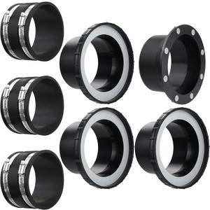 Magnetic Dust Collector System for 4" Shop Vacuum Hose,One-to-Multi Machines, 4" Mag Connector+4" Receiver+4" Cuff