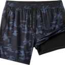 Onvous 7" Mens Swim Trunks Men Swim Trunks with Liner | Mens Swim Shorts Men | Men's Bathing Suit for Men's Swimwear (Medium)