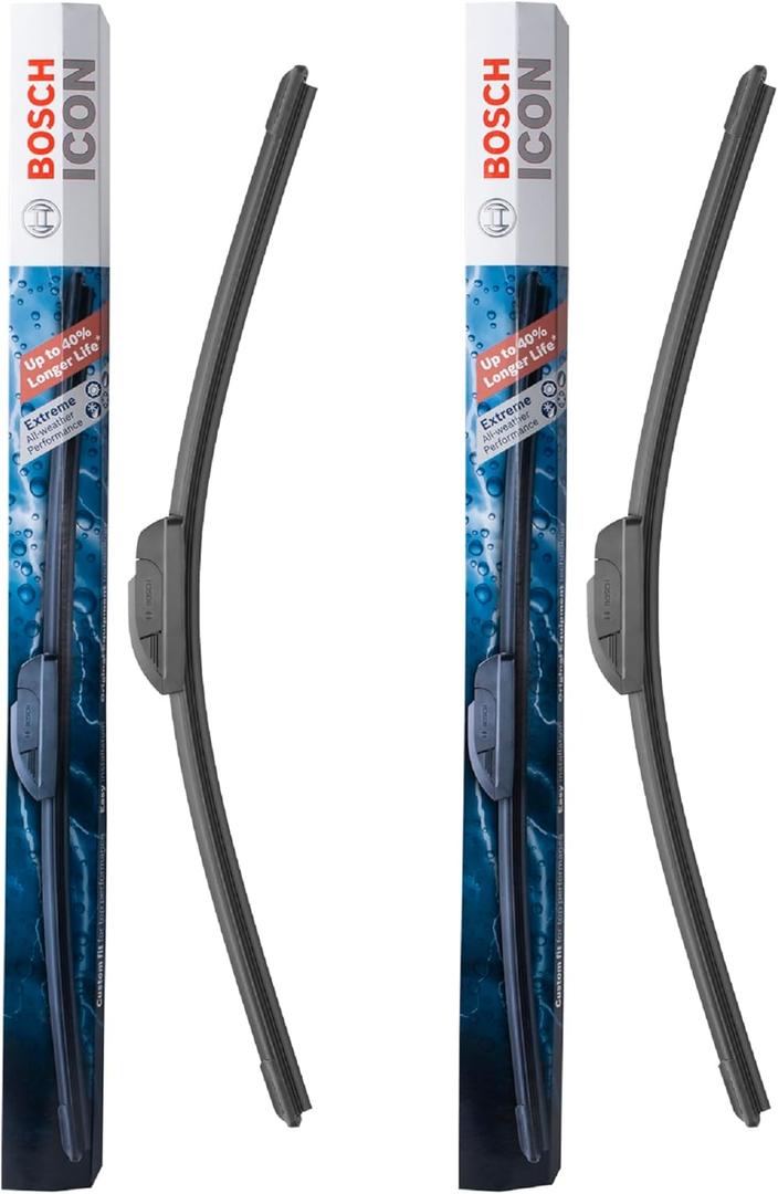  BOSCH 28A16A ICON Beam Wiper Blades - Driver and Passenger Side - Set of 2 Blades (28A & 16A)