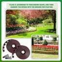 Sintuff 246 ft Garden Landscape Edging 2 Inch Tall Lawn Edging Border with 216 Anchoring Spikes Flexible Straight Top Garden Border Lawn Roll Kit(Brown)