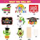 Mexican Graduacin Party Decorations Table Toppers Set of 24 Graduation Fiesta Taco Bout a Future Centerpieces Sticks Congrats Grad Class of 2026 Graduation Party Supplies