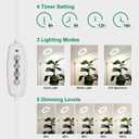 LBW Grow Light with Stand for Indoor Plants, Adjustable Height up to 68", Full Spectrum Grow Light for Large & Tall Plants, Auto Timer 6/8/12/16H, 5-Level Dimmable, 3 Lighting Modes