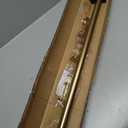 Modern Gold Curtain Rods for Windows 66 to 120 Inch Heavy Duty Long Window treatment rods 1" Diameter Adjustable with Golden Metal Ball Finials for Living Room Bedroom Farmhouse Kitchen Outdoor