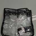 Bluome Clear Bag for Stadium Events 12 x6 x12, Clear Crossbody Purses for Women Concerts Stadium Approved Work Beach (Black)