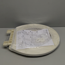 Round Toilet Seat Almond, Toilet Seat 16 inch Soft Close, Premium PP Material Easy Clean, Elegant Design, Almond