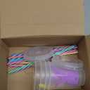 Easter Plastic Cups with Lids and Straws Bunny Rabbit Cups Bulk Reusable Tea Coffee Tumbler for Easter Day Party Drinkware Holiday Supplies (16 oz)