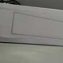 Zion Steel Return Air Grille 8" x 30" Flush Mount Stainless Steel White Modern