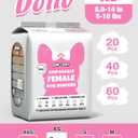 Dono Dog and Cat Diapers Female-60PCS, Disposable Female Dog Period Diaper for Heat with Wetness Indicator, Super Absorbent Doggie Puppy Diapers Female for XXS,Small Medium Large Dogs