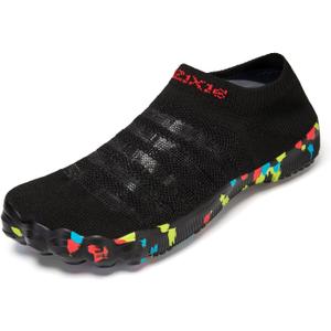 TOLLN Quick-Dry Barefoot Water Shoes for Men, Women & Youth  Versatile Aqua Socks for Beach, Pool, Kayaking, Hiking, Surfing, Yoga & Outdoor Sports (Black)