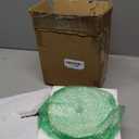 TEAKISS 6.5 Inch White Ceramic Dog Bowl with Paw Print Pattern - Porcelain Wide Mouth Dog Food or Water Bowls, Large Feeding Pet Bowls for Indoor Medium Sized Dogs, for Wet or Dry Food