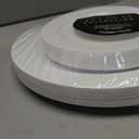 Mod Round White Combo Plates Set, 7.5" & 10.25", 192pcs (6 packs x 32)