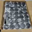 KEYWING 2oz Small Glass Jars with Black Lids, 35 Pack Clear Round Glass Cosmetic Jars with Inner Liners for Lotions, Powders and Ointments