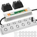 Ultrasonic Mist Maker Fogger 12 Head(9000ml/H), 110V 400W Power Water Proof Ultrasonic Mister, Ultrasonic Fogger Humidifier with Float, for Halloween Atmosphere, Vegetable Preservation, Landscape