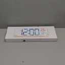 JALL 16.2" Large Digital Wall Clock with Seconds, Bluetooth Sync, Alarm Big LED, RGB Color, DST Temperature for Classroom Bedroom Garage Gym, Mount, Xmas, Birthday Gift for Aged Elderly Mother Father