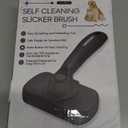 Swihauk Self Cleaning Slicker Brush for Dogs & Cats - Skin Friendly Deshedding and Grooming Brush for Haired Pets, Pet Supplies Accessory, Black