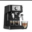 De'Longhi Stilosa Manual Espresso Machine, Compact Coffee Maker, 15 Bar Pump Pressure, Manual Milk Frother Steam Wand for Authentic Single & Double Espresso, Lattes & Cappuccinos