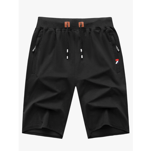 GEEK LIGHTING Mens Shorts Casual Cotton Drawstring Zipper Pockets Elastic Waist Lightweight Summer Athletic Beach Shorts,XL