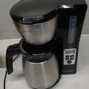 BLACK+DECKER 12 Cup Thermal Programmable Coffee Maker with Brew Strength and VORTEX Technology, Black/Steel, CM2046S