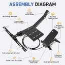 Passenger Side Brake Pedal Assist Device, Dual Control Brake Pedal for Student Driving Instructor and Driver Education Learn to Drive with Base Bracket - Universal No Drilling Required
