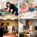 Tlpmsk Small White Board, Dry Erase LapBoards 9''x 12'' Mini White Board Double Sided Portable LapBoards for Students Teachers School Supplies (12 Boards with Line)