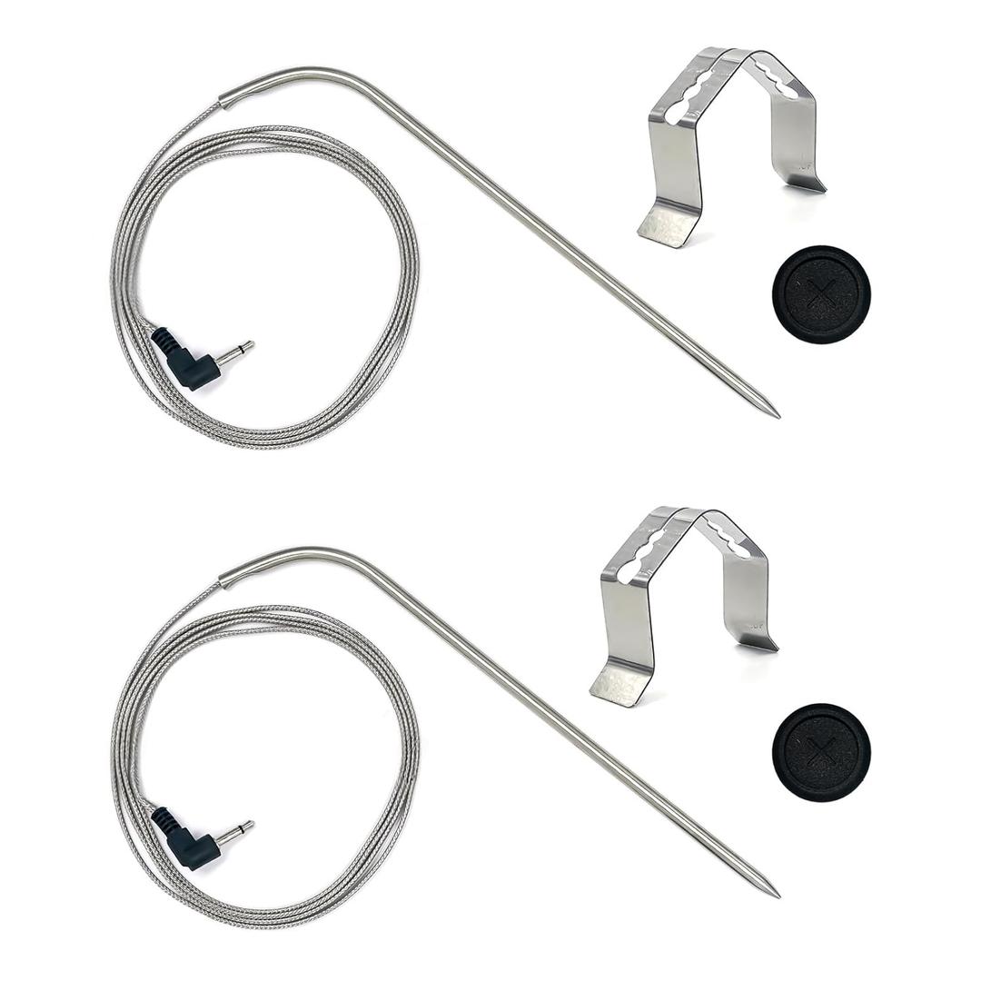 2-Pack Temperature Probe for Masterbuilt Electric Smoker Parts,Temp Probe for Masterbuilt Gravity Series 560/800/1050 Smoker,Accessories Number: 9004190170