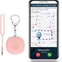 5-in-1 Smart Personal Alarms for Women, 130dB Sound, Notify Emergency Contacts by Email/SMS/Call, GPS Tracker and Audio Recording, Key Finder, Phone Anti-Lost, Timer Alarm, Bluetooth Connect