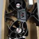 Wood Stove Fan Heat Powered | Non Electric Heat Activated Fan for Wood Burning Stove| Thermoelectric Fireplace Fan | Stove Accecories w/Thermometer