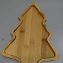 Cabilock Christmas Tree Serving Platter Tray, Bamboo Cheese Charcuterie Board, Cartoon Christmas Tree Shaped Dining Plate Snack Plate Xmas Decoration, Charcuterie Boards for Holiday Thanksgiving