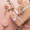 Phomemo A30 P15 Exclusive Embellish Black Print on Pink Satin Ribbon, Fabric Ribbons for Gift Wrapping, Wedding Bouquets, DIY Crafts, Mother's Day, Party Decor, 12mm x 5m, 2 Packs
