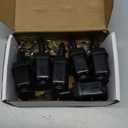 Weatherproof Padlocks for Outdoor Use, 6 Pack Keyed Alike Padlocks with 1-9/16" Wide Body, Heavy Duty Pad Lock for Sheds, Storage Unit, Gate, Fence, Toolbox, Locker